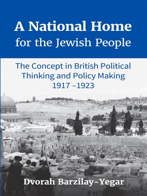 cover image of A National Home for the Jewish People